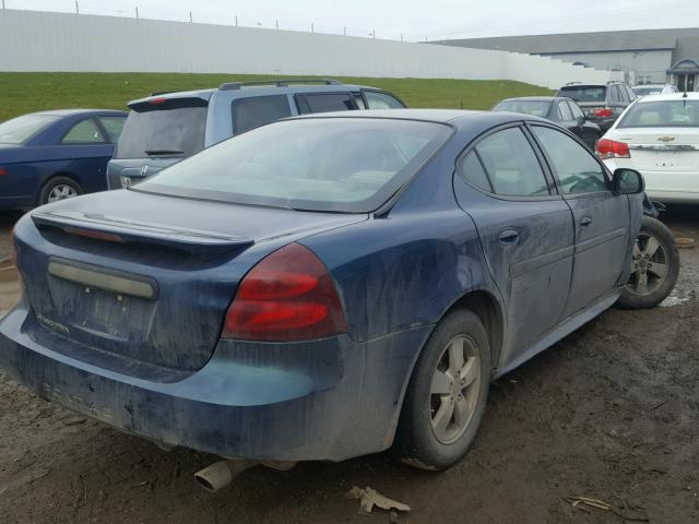 2G2WP522251184391 - 2005 PONTIAC GRAND PRIX BLUE photo 4
