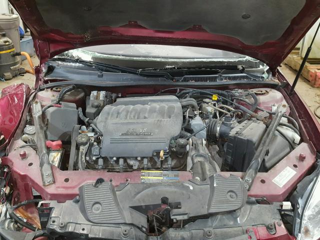 2G1WD58C479271842 - 2007 CHEVROLET IMPALA SUP RED photo 7