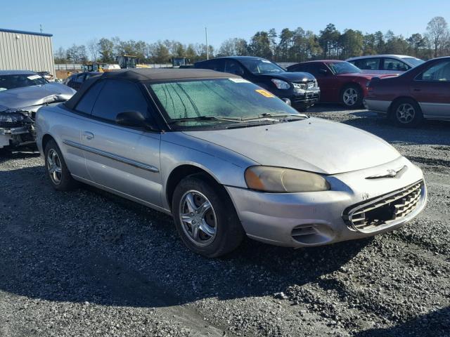 1C3EL45X82N272963 - 2002 CHRYSLER SEBRING LX SILVER photo 1