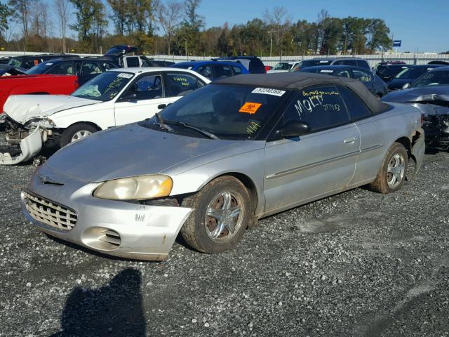 1C3EL45X82N272963 - 2002 CHRYSLER SEBRING LX SILVER photo 2