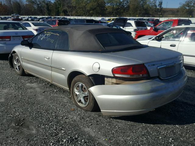 1C3EL45X82N272963 - 2002 CHRYSLER SEBRING LX SILVER photo 3