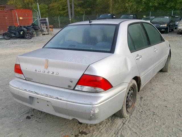 JA3AJ26E23U089517 - 2003 MITSUBISHI LANCER ES SILVER photo 4