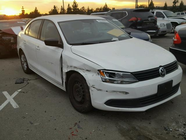 3VW2K7AJ0DM290517 - 2013 VOLKSWAGEN JETTA BASE WHITE photo 1