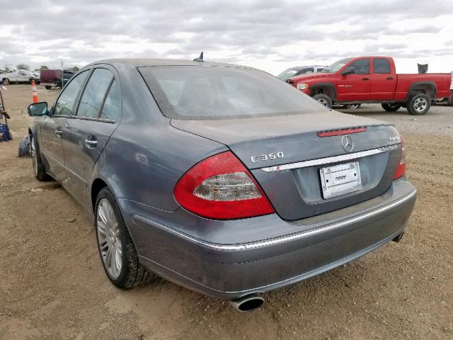 WDBUF87X77X222777 - 2007 MERCEDES-BENZ E 350 4MAT GRAY photo 3