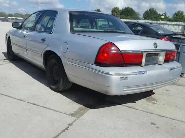 2MEFM74WXXX716677 - 1999 MERCURY GRAND MARQ SILVER photo 3