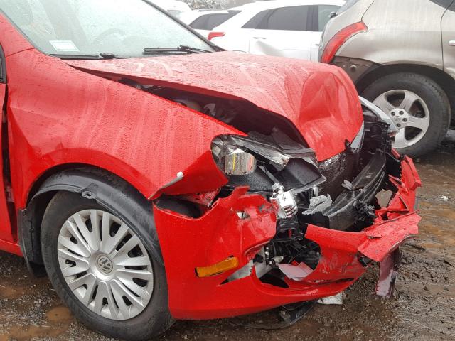 WVWDB7AJ3BW116224 - 2011 VOLKSWAGEN GOLF 红色 照片 9