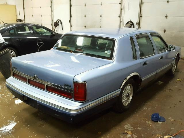 1LNLM82WXSY603359 - 1995 LINCOLN TOWN CAR S BLUE photo 4