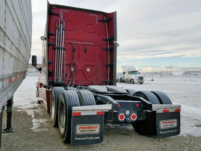 3AKJGLDR3HSHK7590 - 2017 FREIGHTLINER CASCADIA 1 RED photo 3