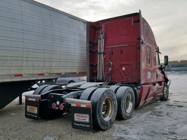 3AKJGLDR3HSHK7590 - 2017 FREIGHTLINER CASCADIA 1 RED photo 4