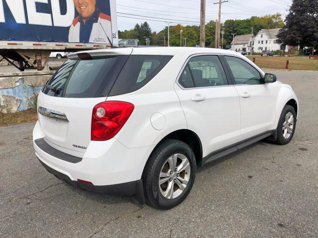 1GNALBEK5DZ106292 - 2013 CHEVROLET EQUINOX LS WHITE photo 4