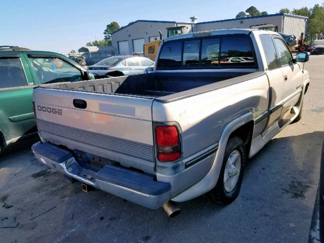 1B7HC13Y8VJ612210 - 1997 DODGE RAM 1500 GRAY photo 4