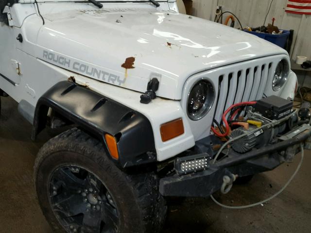 1J4FY29P2VP403565 - 1997 JEEP WRANGLER / WHITE photo 9