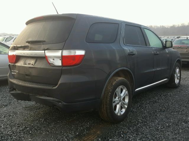 1D4RD2GG2BC623621 - 2011 DODGE DURANGO EX GRAY photo 4