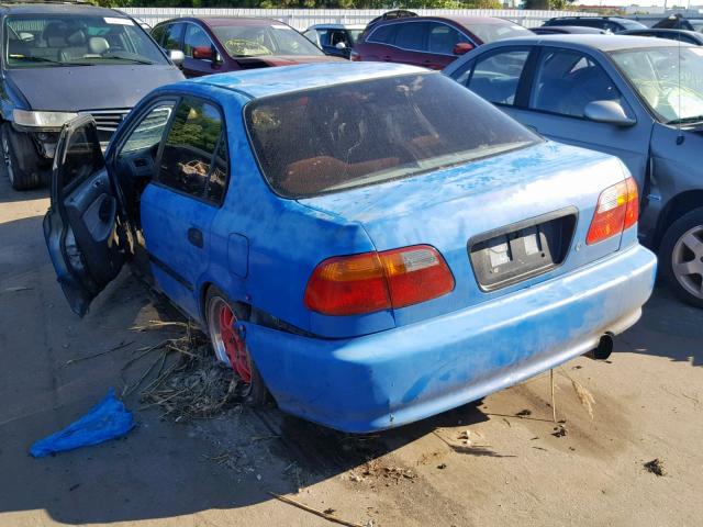 2HGEJ6628XH548589 - 1999 HONDA CIVIC DX BLUE photo 3