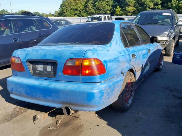 2HGEJ6628XH548589 - 1999 HONDA CIVIC DX BLUE photo 4