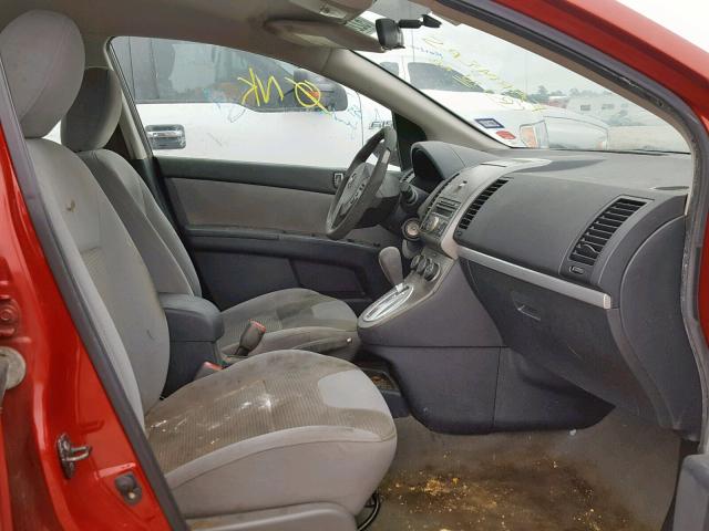 3N1AB6AP6AL709424 - 2010 NISSAN SENTRA 2.0 RED photo 5