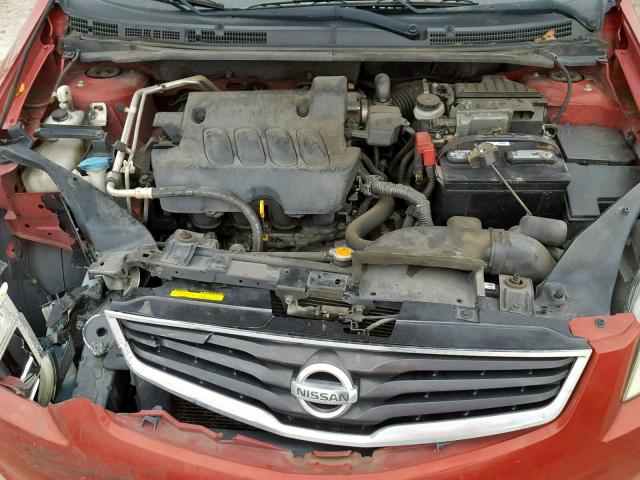 3N1AB6AP6AL709424 - 2010 NISSAN SENTRA 2.0 RED photo 7