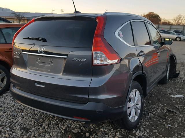 5J6RM4H78CL023785 - 2012 HONDA CR-V EXL GRAY photo 4