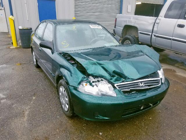 2HGEJ661XYH545234 - 2000 HONDA CIVIC BASE GREEN photo 1