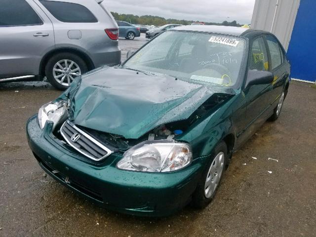 2HGEJ661XYH545234 - 2000 HONDA CIVIC BASE GREEN photo 2