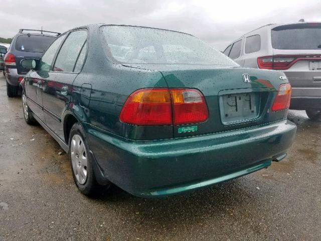 2HGEJ661XYH545234 - 2000 HONDA CIVIC BASE GREEN photo 3