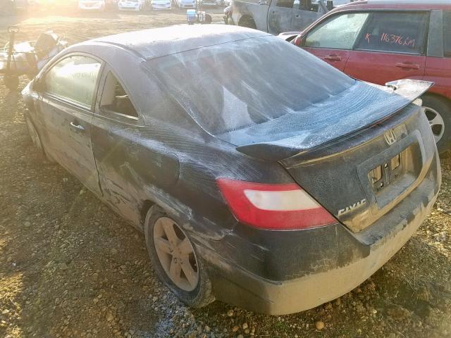 2HGFG12998H006718 - 2008 HONDA CIVIC EXL Սև լուսանկար 3