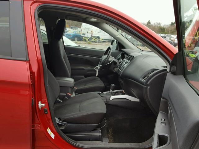 4A4AR3AU2EE014921 - 2014 MITSUBISHI OUTLANDER RED photo 5