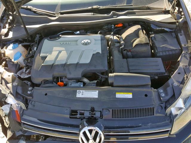 3VWML7AJXDM688601 - 2013 VOLKSWAGEN JETTA TDI BLACK photo 7