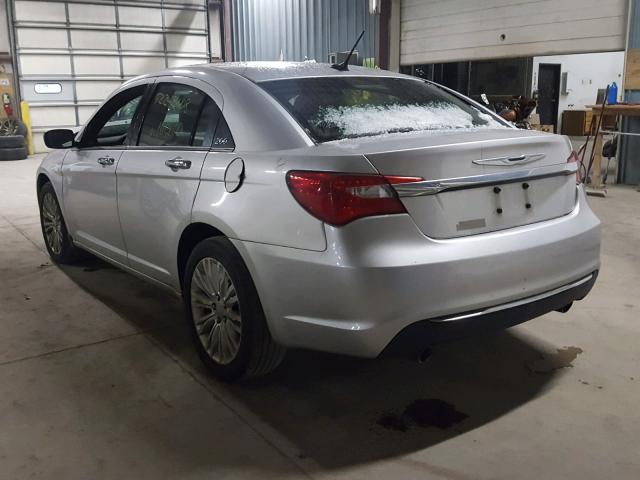 1C3BC2FG8BN571116 - 2011 CHRYSLER 200 LIMITE SILVER photo 3