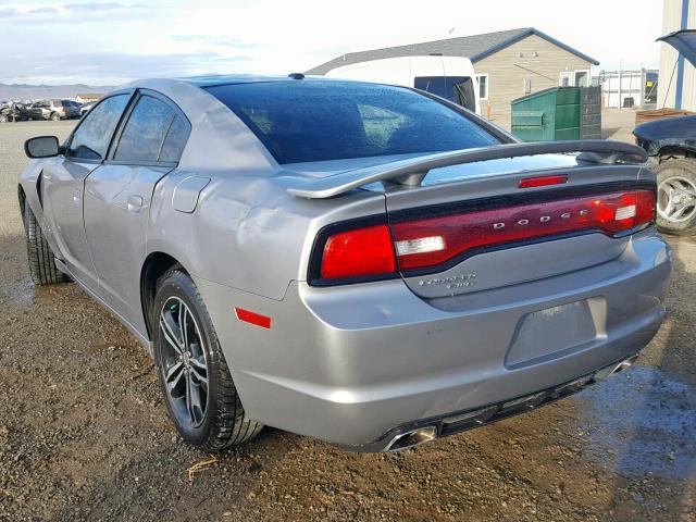 2C3CDXJG9DH643782 - 2013 DODGE CHARGER SX GRAY photo 3