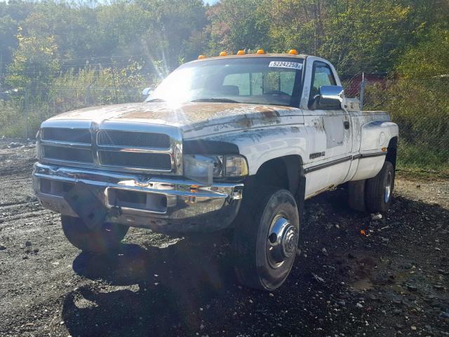 1B7MF3653RS670275 - 1994 DODGE RAM 3500 WHITE photo 2