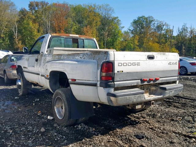 1B7MF3653RS670275 - 1994 DODGE RAM 3500 WHITE photo 3