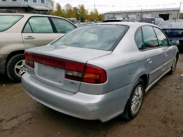 4S3BE625947203164 - 2004 SUBARU LEGACY L S SILVER photo 4