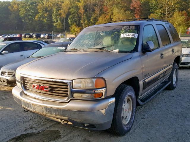 1GKEC13TX1J268465 - 2001 GMC YUKON TAN photo 2