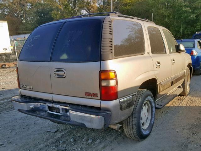 1GKEC13TX1J268465 - 2001 GMC YUKON TAN photo 4