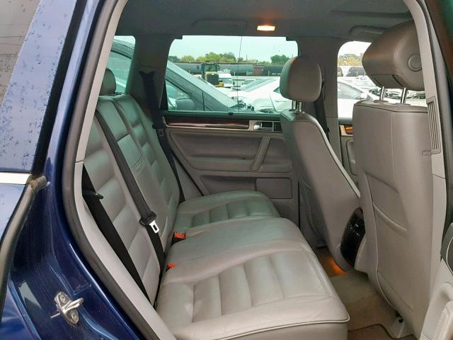 WVGZM77LX6D001769 - 2006 VOLKSWAGEN TOUAREG 4. BLUE photo 6