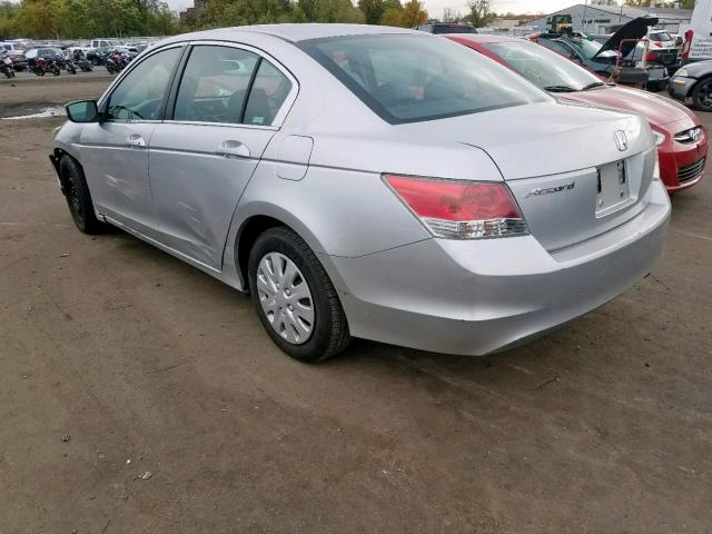 1HGCP26388A010840 - 2008 HONDA ACCORD LX SILVER photo 3