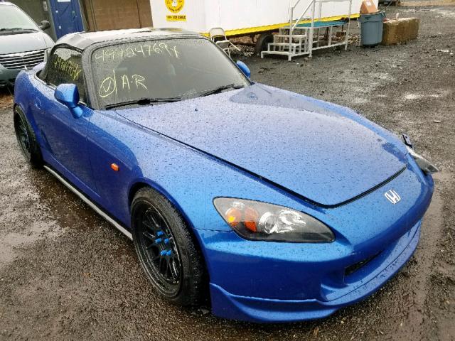 JHMAP21496S005061 - 2006 HONDA S2000 BLUE photo 1