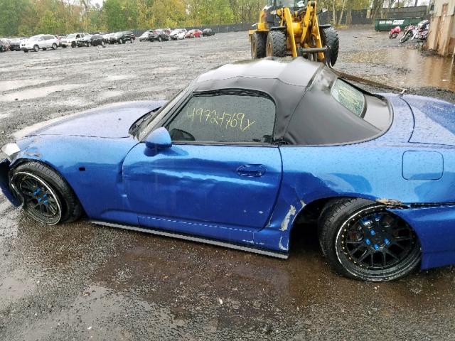 JHMAP21496S005061 - 2006 HONDA S2000 BLUE photo 9