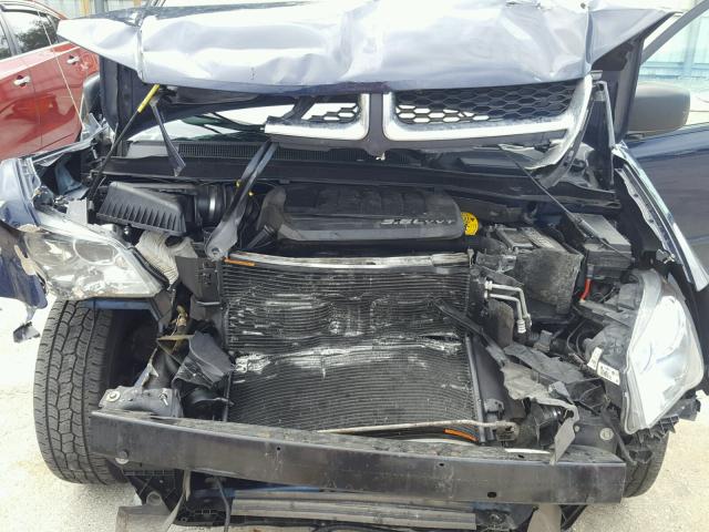 2C4RDGBG3FR624453 - 2015 DODGE GRAND CARA BLUE photo 7