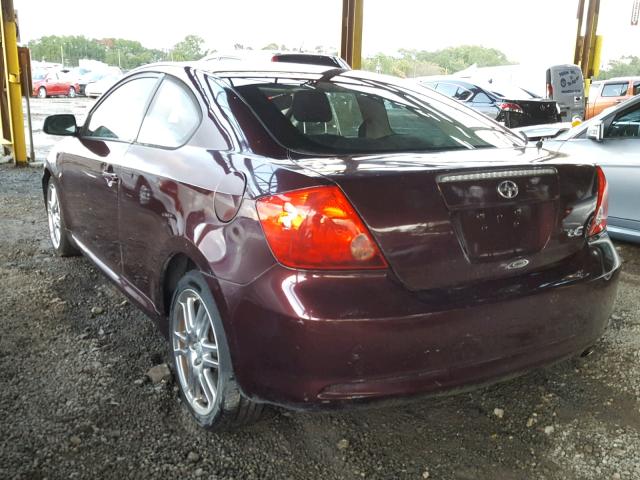 JTKDE177X50030408 - 2005 TOYOTA SCION TC 勃艮第红 照片 3