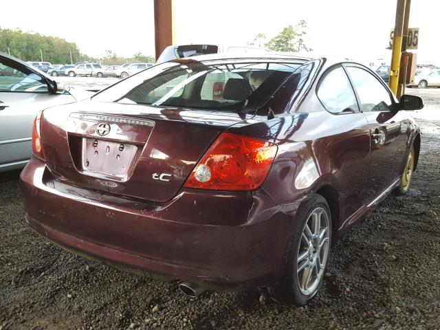 JTKDE177X50030408 - 2005 TOYOTA SCION TC 勃艮第红 照片 4