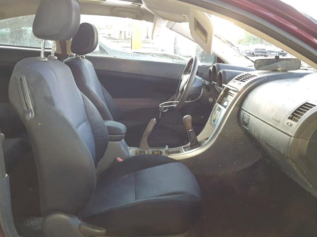 JTKDE177X50030408 - 2005 TOYOTA SCION TC 勃艮第红 照片 5