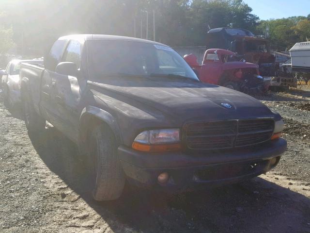 1B7GL32X72S667169 - 2002 DODGE DAKOTA SPO BLACK photo 1