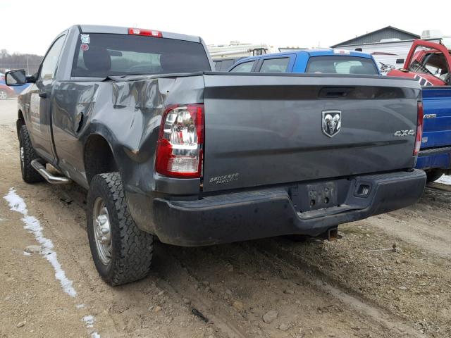 3C6LD5AT6CG224257 - 2012 DODGE RAM 2500 S GRAY photo 3