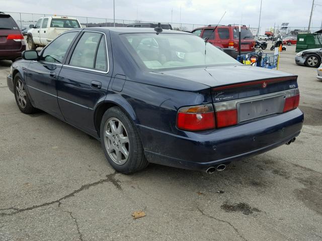 1G6KY54972U292249 - 2002 CADILLAC SEVILLE ST BLUE photo 3