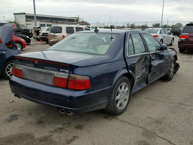 1G6KY54972U292249 - 2002 CADILLAC SEVILLE ST BLUE photo 4