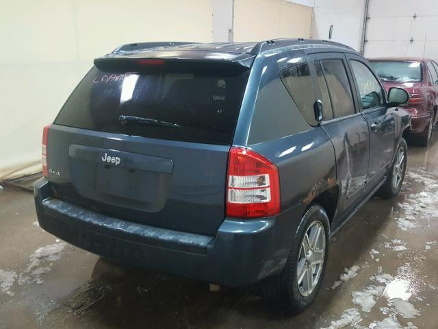 1J8FF47W18D618998 - 2008 JEEP COMPASS SP BLUE photo 4