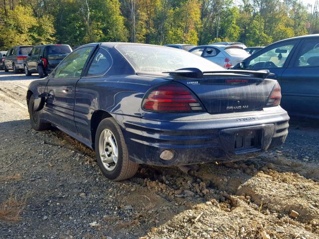 1G2NE12T11M527905 - 2001 PONTIAC GRAND AM S BLUE photo 3