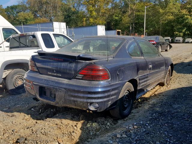 1G2NE12T11M527905 - 2001 PONTIAC GRAND AM S BLUE photo 4